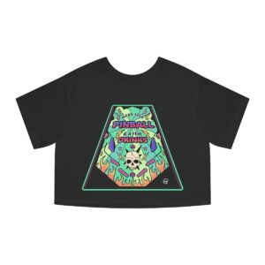 Here for Pinball Cropped T-Shirt